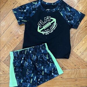 Athletic Works Kids Matching Set - Black and Green